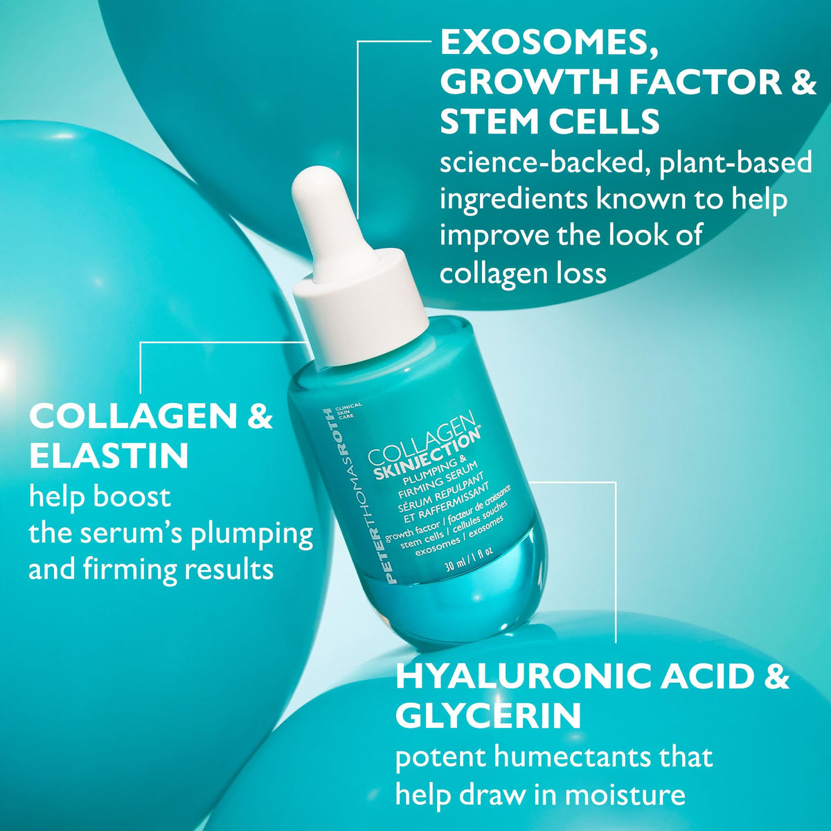 Peter Thomas Roth Collagen Skinjection serum packaging with clean, premium branding