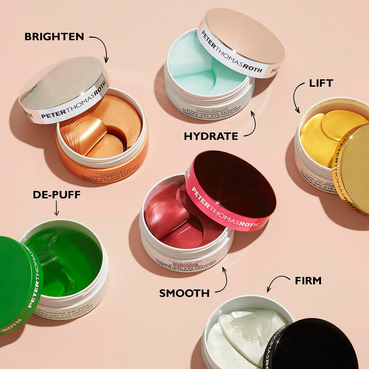 At-home use with Peter Thomas Roth patches as part of morning routine