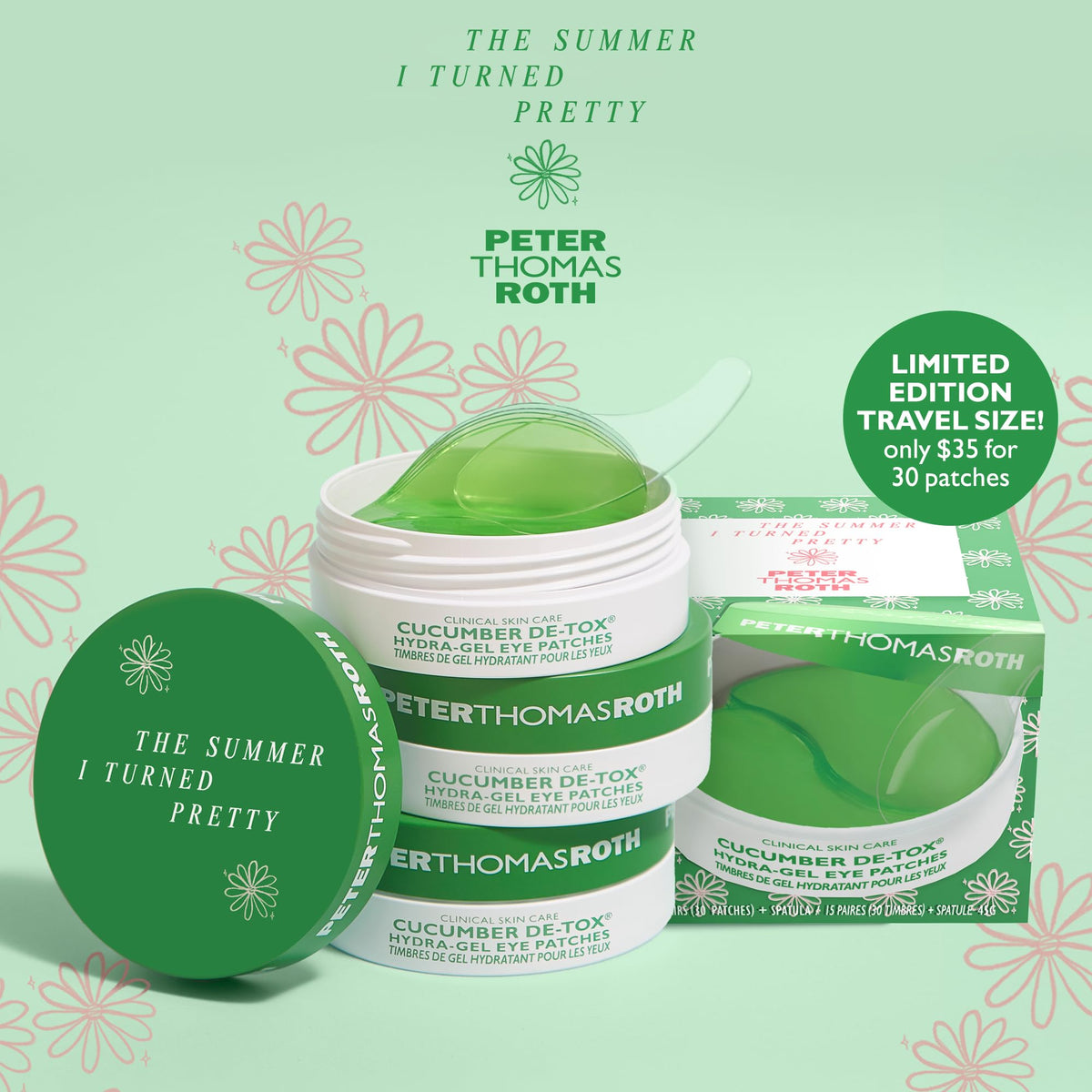 Peter Thomas Roth eye patches under-eye application for soothing, refreshed appearance