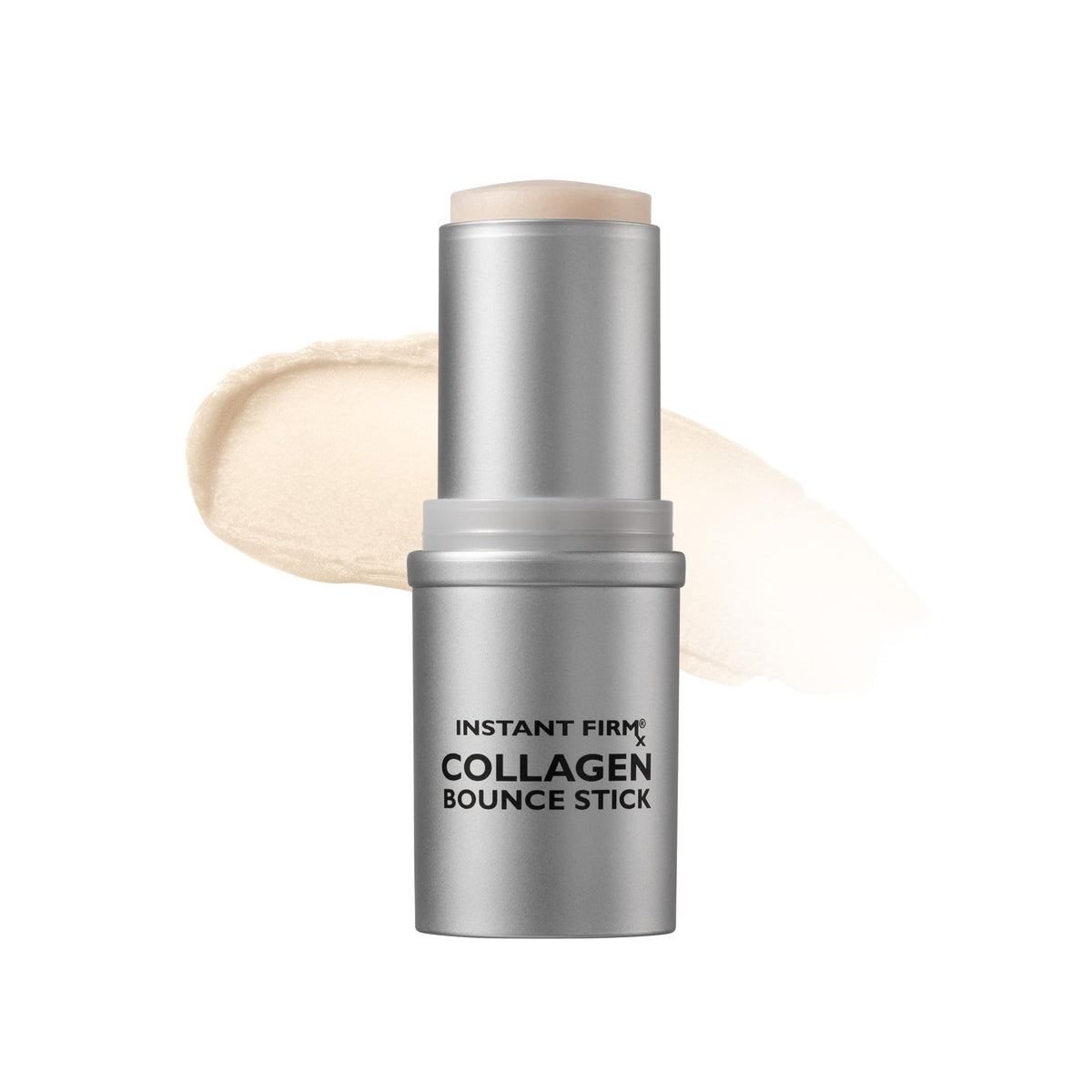 Peter Thomas Roth Instant FIRMx Collagen Bounce Stick bottle close-up showing hydration and radiant glow