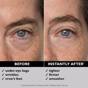 Peter Thomas Roth Instant FirmX Eye Tightener pump demonstrates controlled use