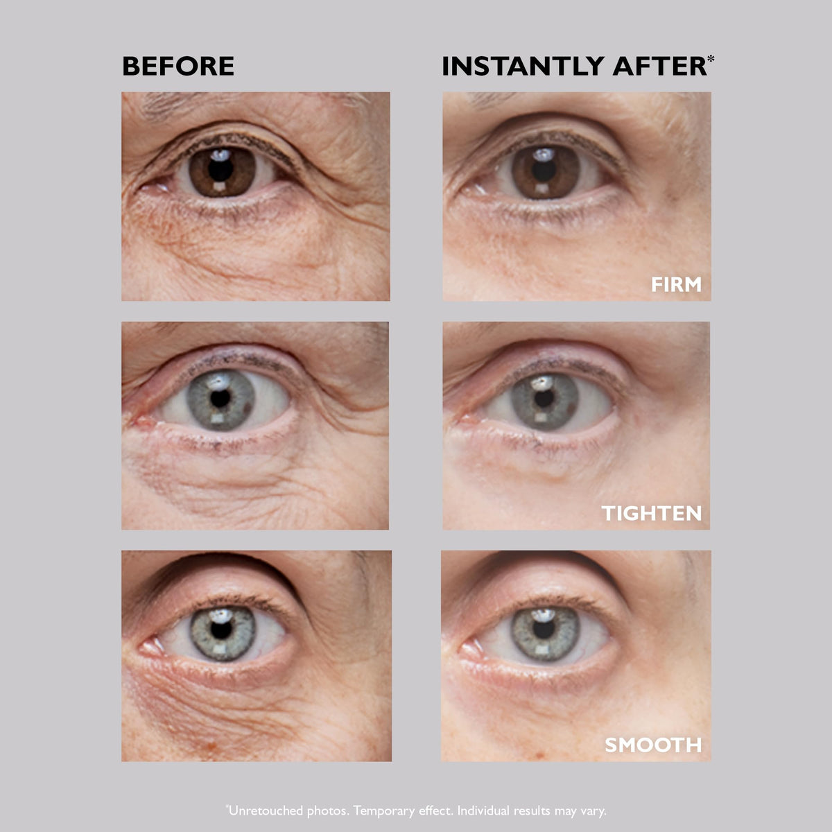 Peter Thomas Roth Instant FirmX Eye Tightener makeup-ready skin after application