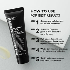 Peter Thomas Roth Instant FirmX Eye Tightener texture close-up of light gel