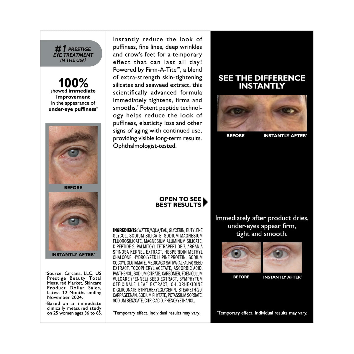 Peter Thomas Roth Instant FirmX Eye Tightener tube cap close-up for precise dab