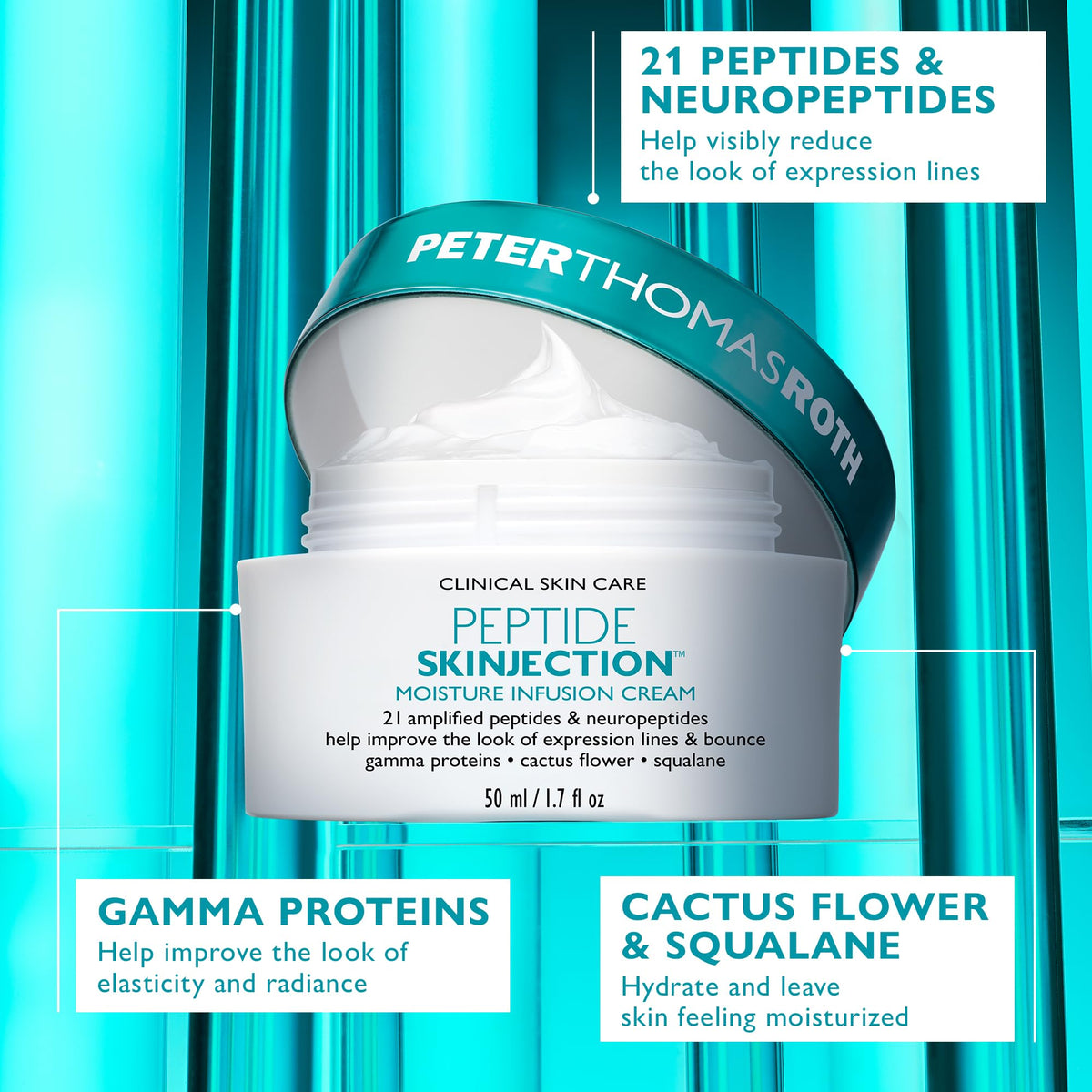 Peter Thomas Roth peptide Skinjection application demo close up