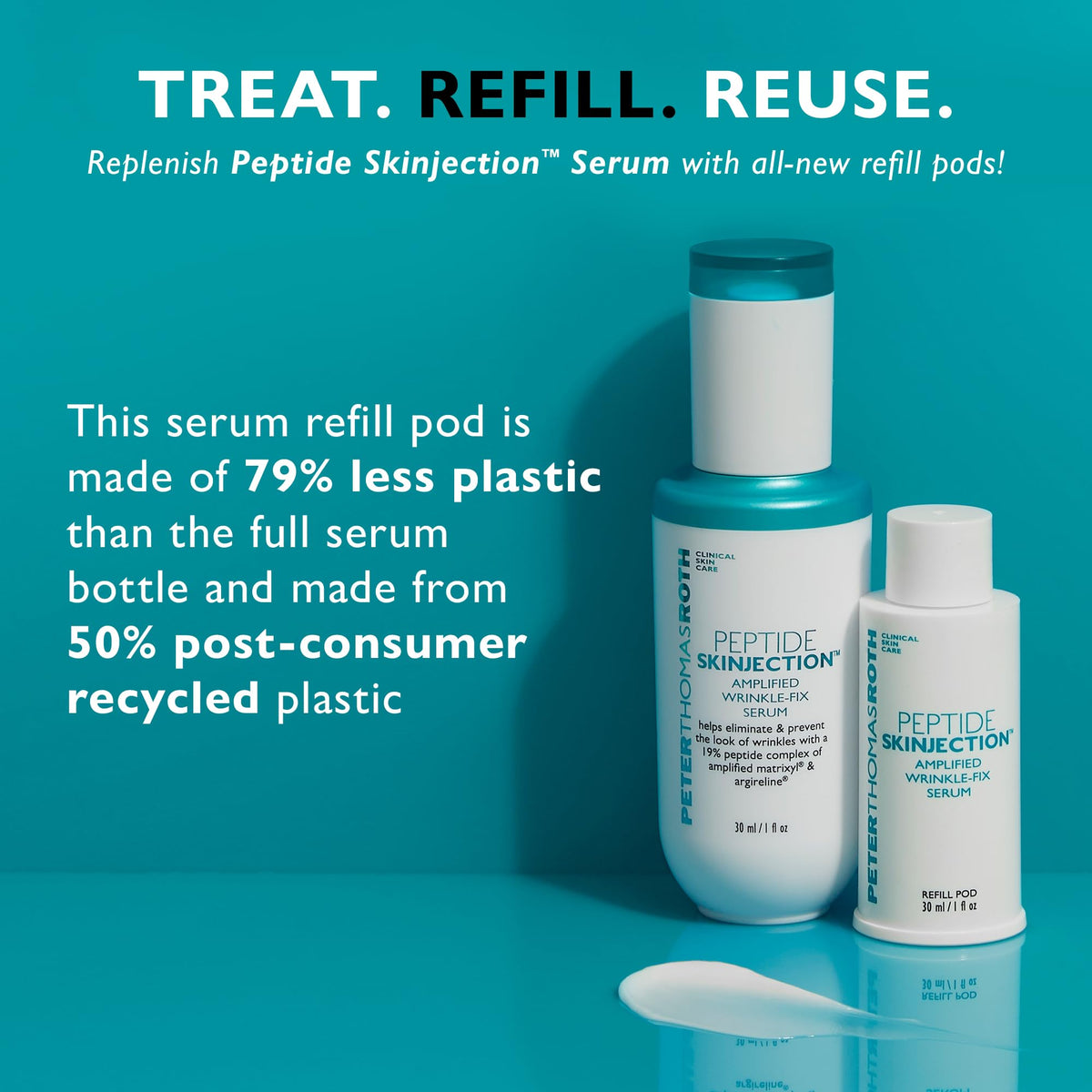 Peter Thomas Roth peptide-skinjection application steps demonstrating simple routine.