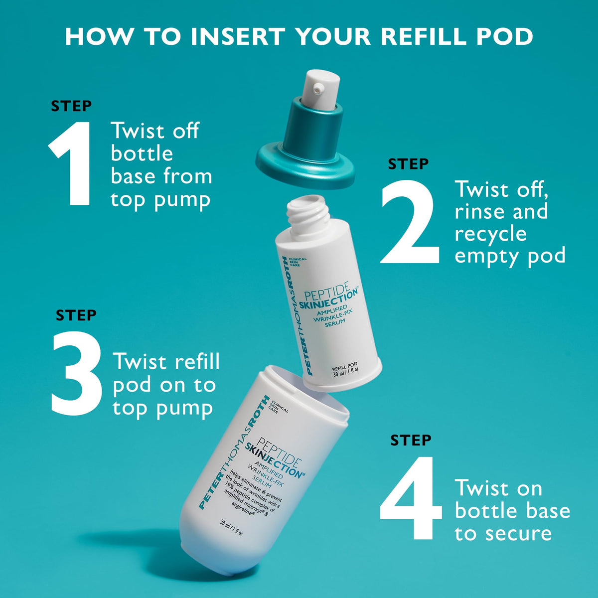 Peter Thomas Roth peptide-skinjection ingredient list visual for informed use.
