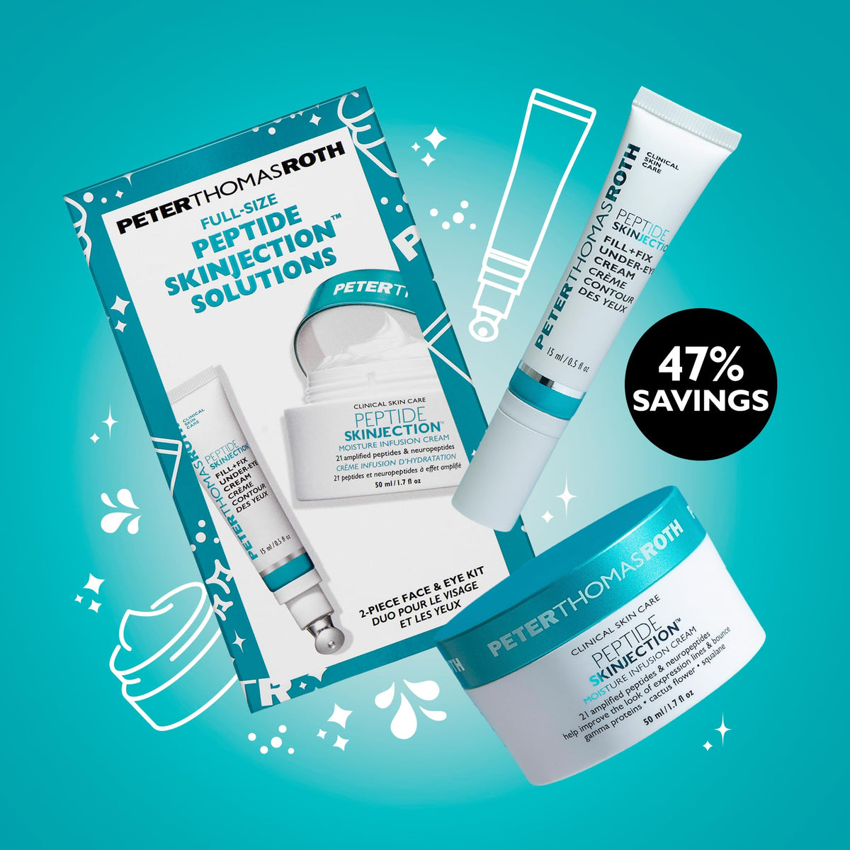 Peter Thomas Roth Peptide Skinjection Moisture Infusion Cream tube delivering rich moisture