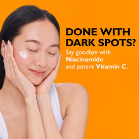 Peter Thomas Roth Potent-C Niacinamide Discoloration Treatment highlights 15% Brightening Complex ingredients
