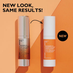 Peter Thomas Roth Potent-C Power Eye Cream packaging on vanity display