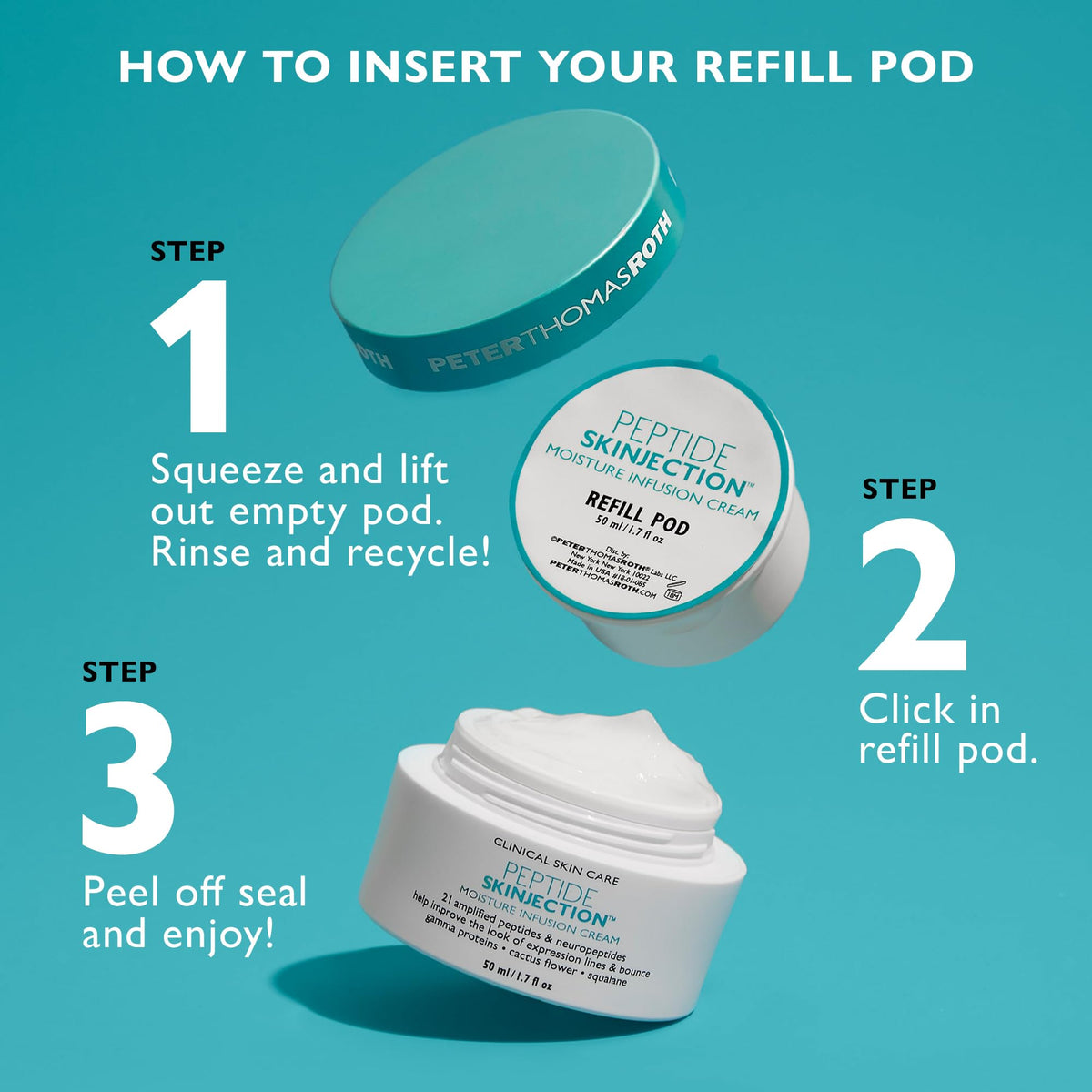 Peter Thomas Roth hydration swirl shows a silky feel and even application.