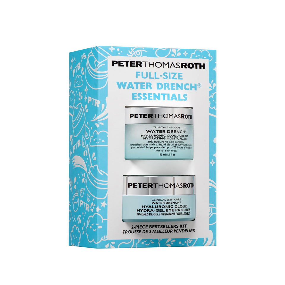 Peter Thomas Roth Water Drench Cloud Cream bottle demonstrates long-lasting hydration for the face