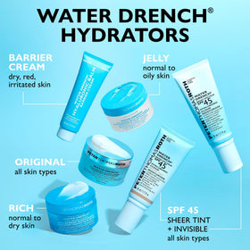 Peter Thomas Roth Water Drench Hyaluronic Balm on dry patch demonstrates barrier-supporting hydration.