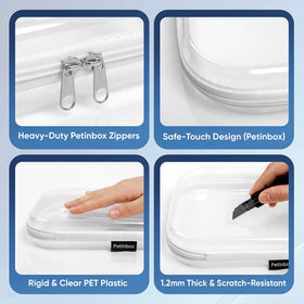 PETINBOX crush-resistant shell protects contents during transit