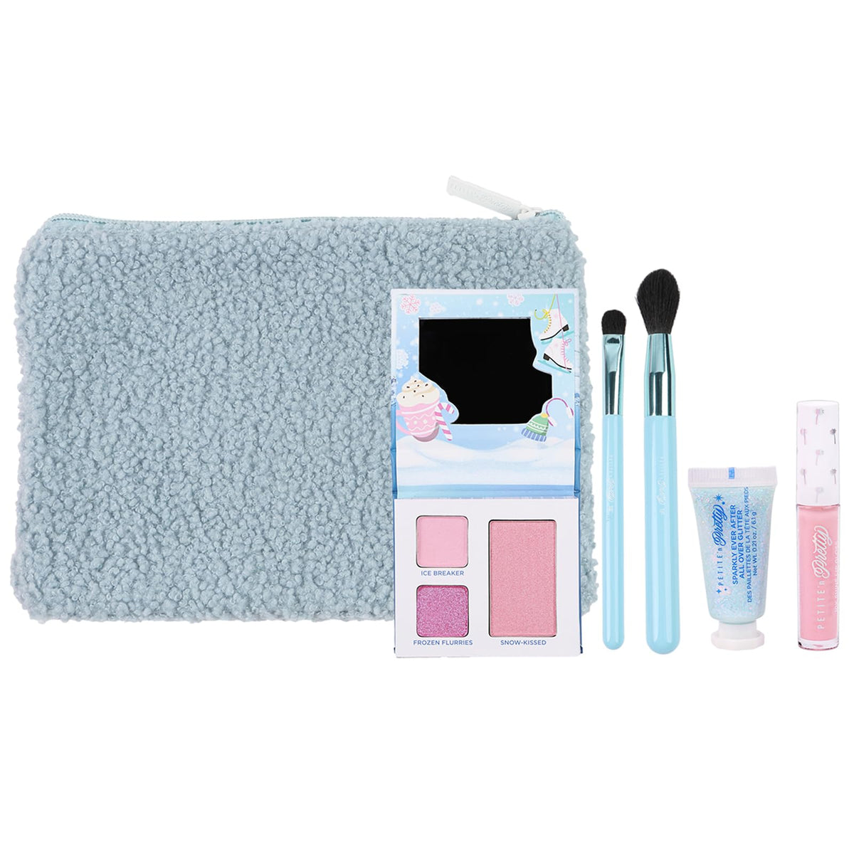 Petite 'N Pretty Cool Vibes Eye & Cheek Palette for playful, blendable color.