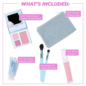 Petite 'N Pretty Deluxe 10K Shine Lip Gloss Pink Frost for a glassy pout.