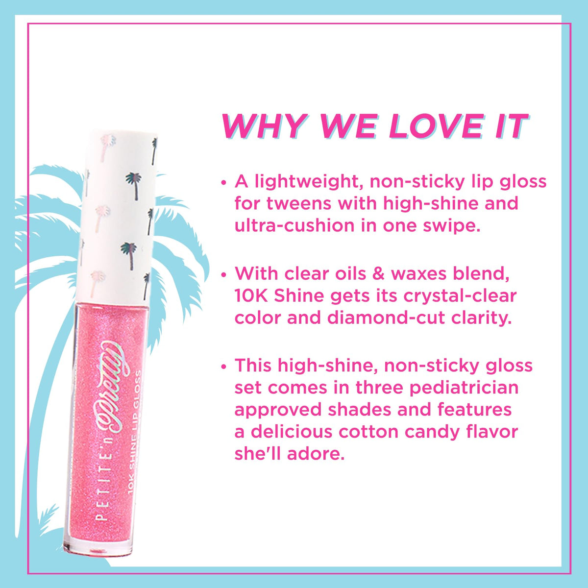 On-the-go mini gloss in a compact suitable for purses and backpacks