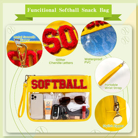 PEVART mini pouch in clear material for small accessories on the go.