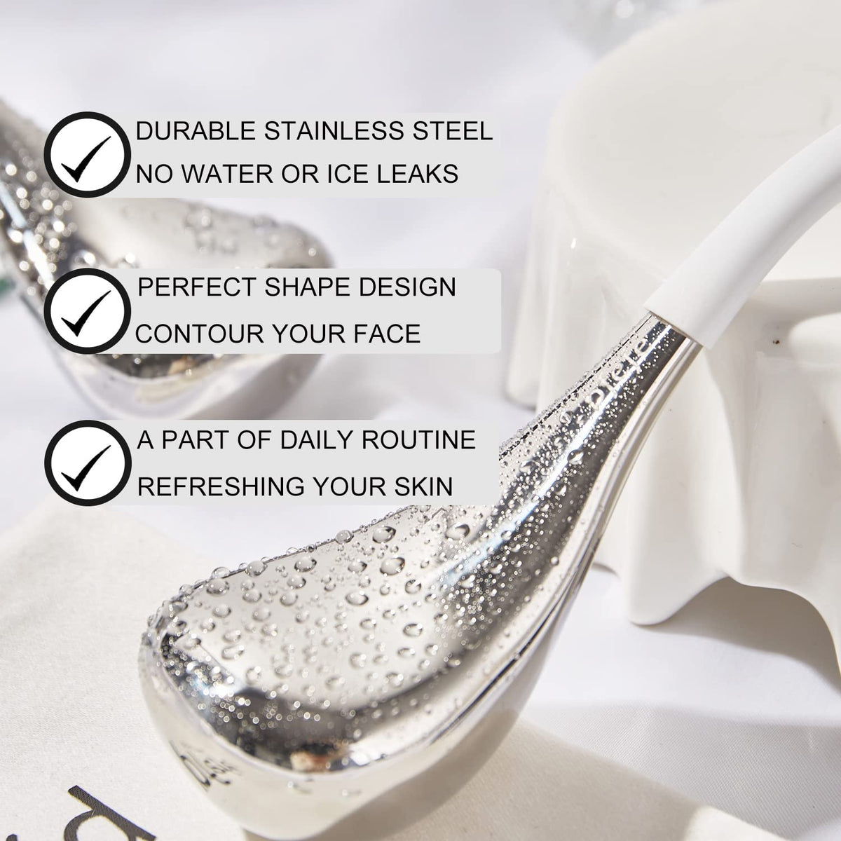 pfefe Cryo Sticks stainless steel close-up highlighting sturdy, chill-ready surfaces for daily use