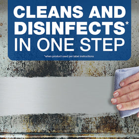 P&G Professional Spic and Span disinfectant label indicating usage instructions