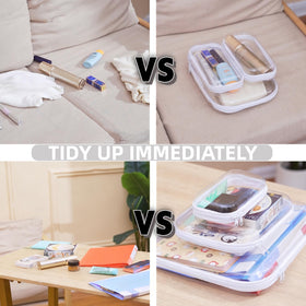 PGAXM clear PVC pencil case protects supplies while remaining visible