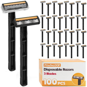 Phafaloop 3 blade razor pack for close, controlled shaving