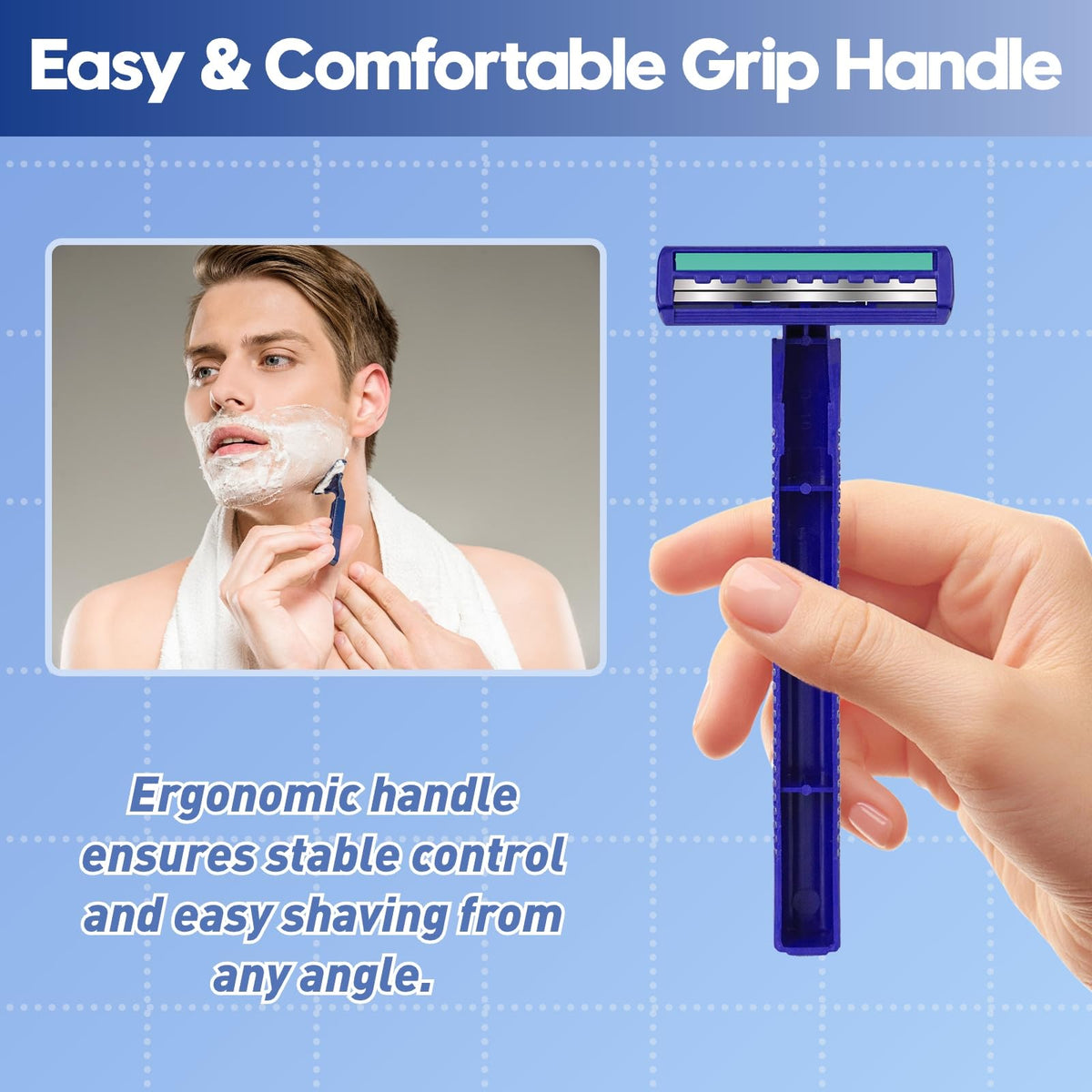 Phafaloop travel kit razor fits neatly into a toiletry bag.
