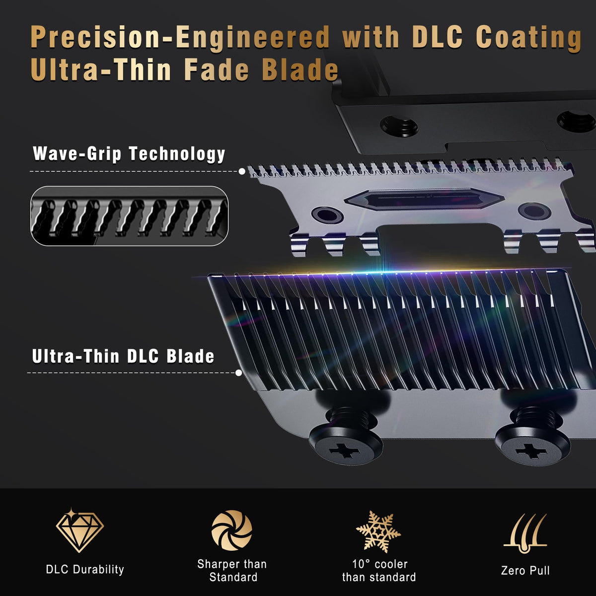 Phantom ceramic zero-gap trimmer close-up demonstrates cool, precise edge lines.
