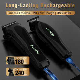 Phantom dual charging system shows USB-C compatibility and flexible power.
