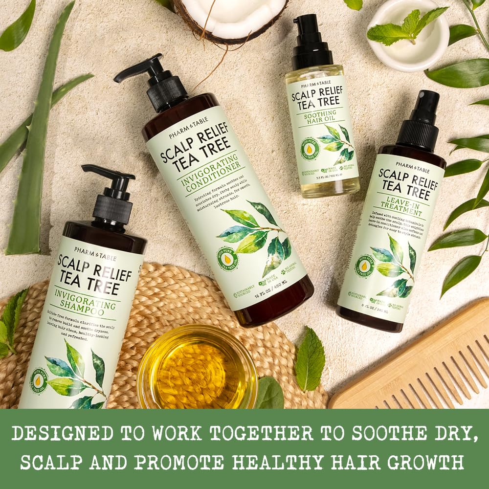 PHARM TO TABLE Tea Tree Conditioner with argan and sunflower oil