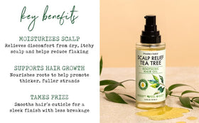 PHARM TO TABLE Tea Tree Hair Oil aroma refreshes the scalp.