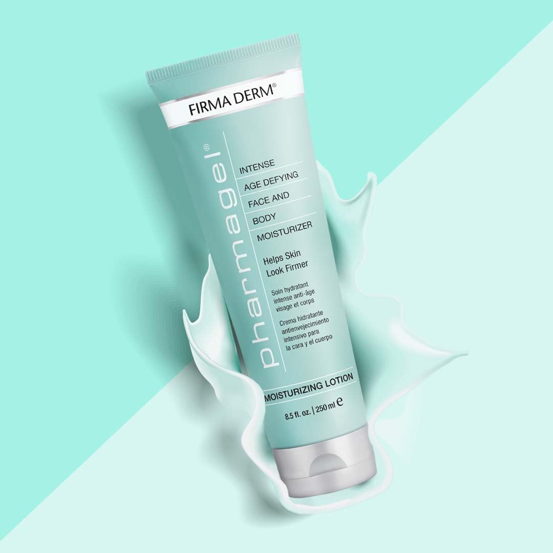 Pharmagel Firma Derm rich cream on arm nourishes dry skin efficiently.