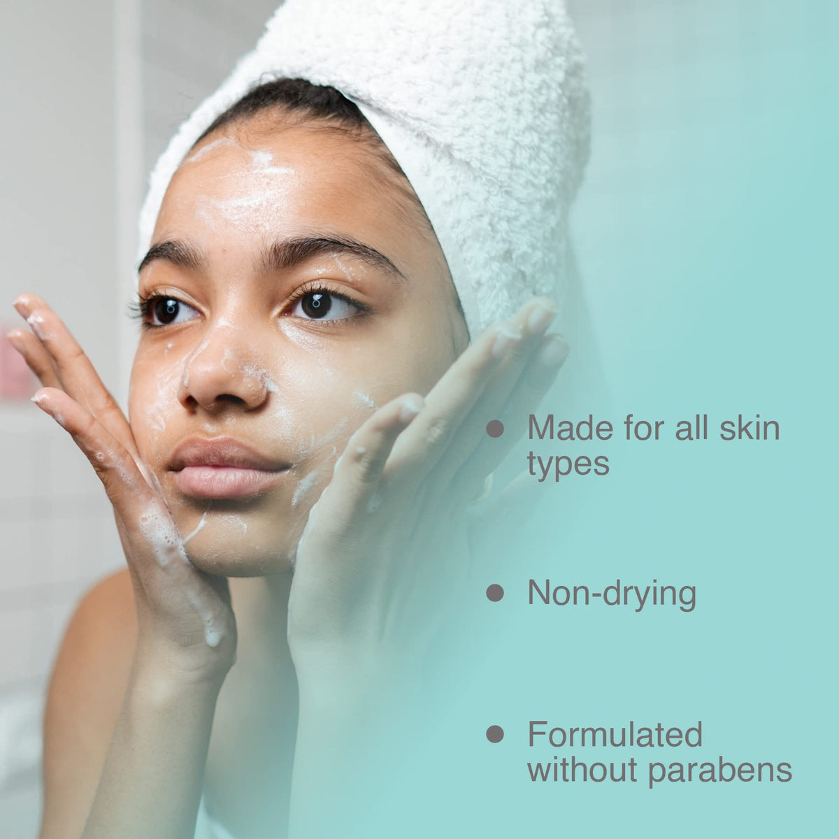 Pharmagel Hydra Cleanse morning routine at sink for a fresh start.