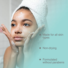 Pharmagel Hydra Cleanse morning routine at sink for a fresh start.