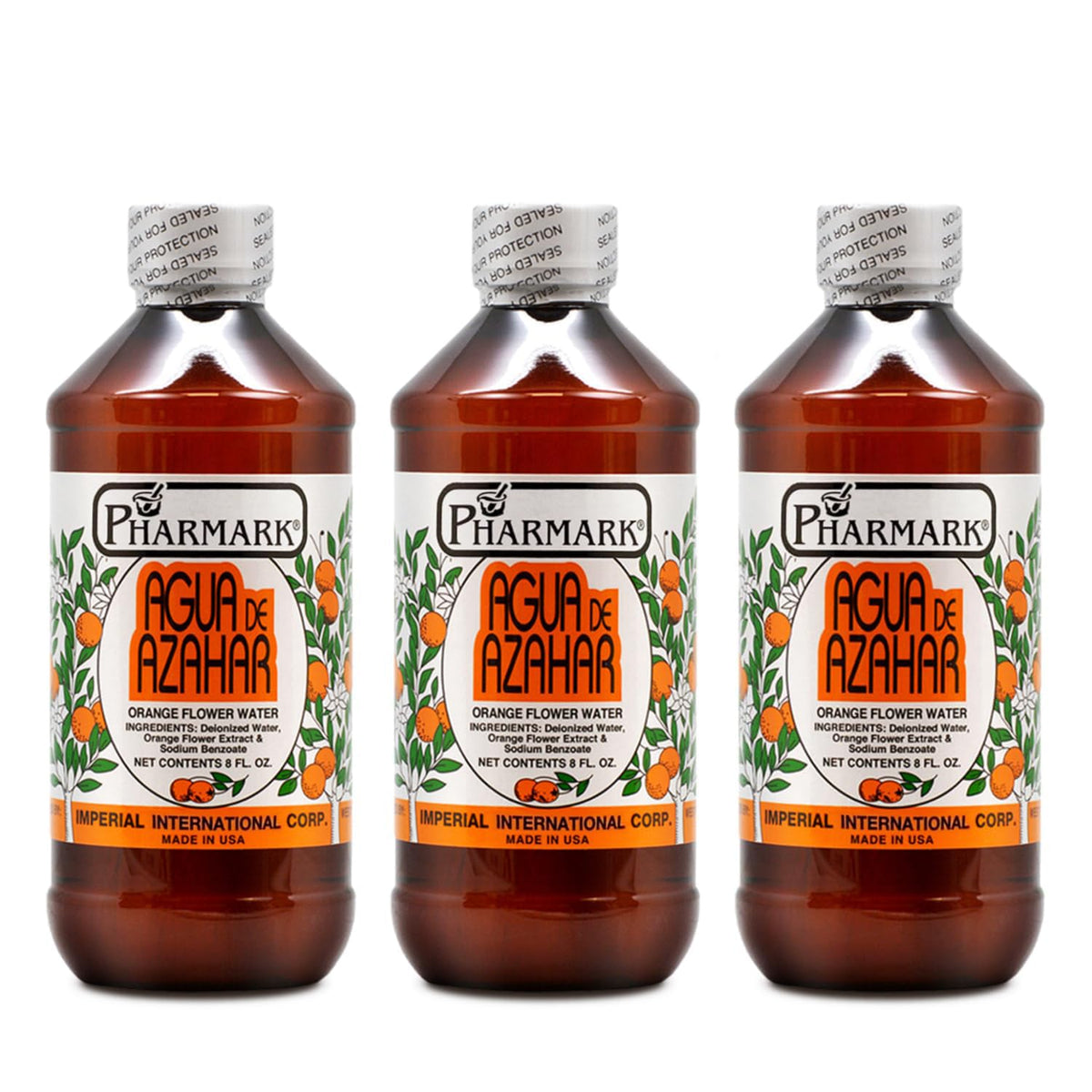 Pharmark Orange Flower Blossom Water bottle shows a pure alcohol-free facial toner for sensitive skin