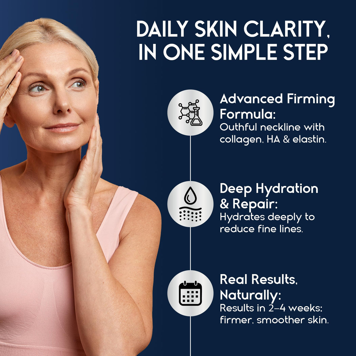 Pharmlitalia ingredients with hyaluronic acid close-up suggesting hydration and plumpness.
