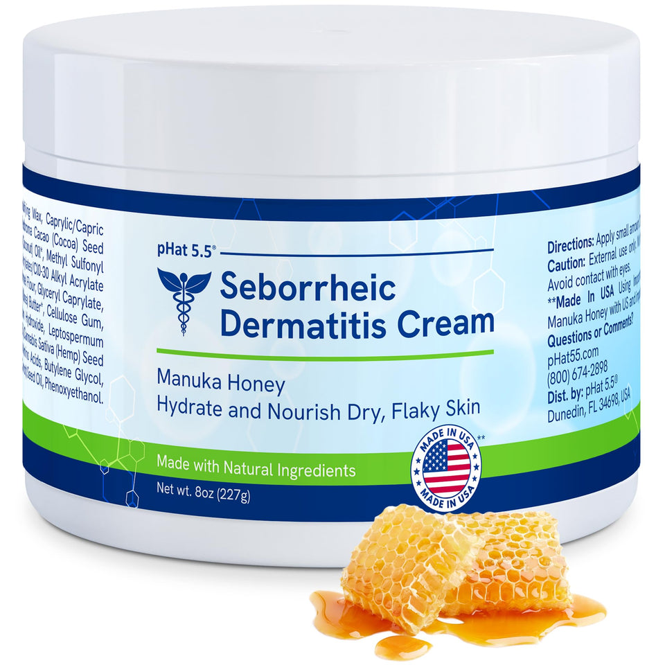 pHat 5.5 cream bottle promoting gentle hydration for irritated skin