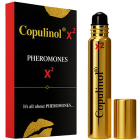 Pherolec Copulinol X2 bottle with roll-on applicator for easy daily use.