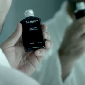 Pherolink Freelette soothing aftershave reduces irritation after use.