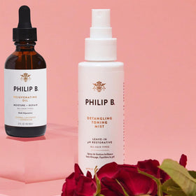 PHILIP B Detangling Toning Mist color and keratin safe formula.