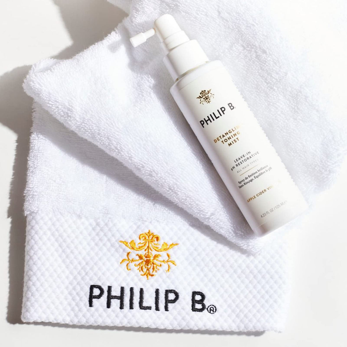 PHILIP B Detangling Toning Mist uses essential oils to detangle and reduce frizz.