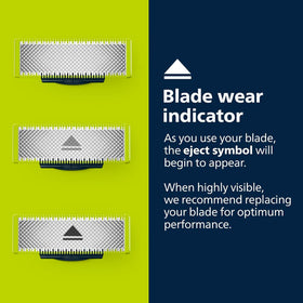 Philips blade durability image suggesting longer life between replacements