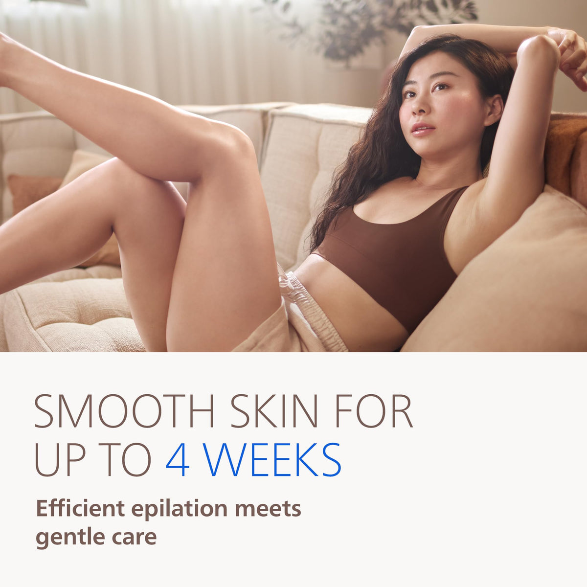 Philips Epilator Series 9000 wet and dry use enables versatile at-home hair removal