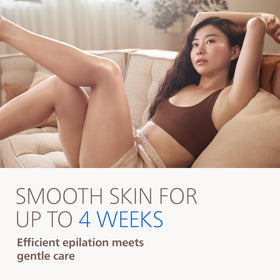 Philips Epilator Series 9000 wet and dry use enables versatile at-home hair removal