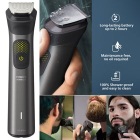 Philips Multigroom extra-wide hair trimmer for fast head grooming