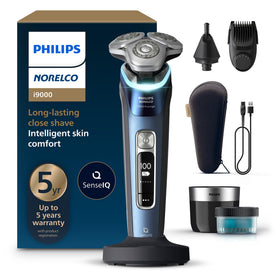 Philips Norelco i9000 Prestige close-up of shaver heads for ultra-precise lifting