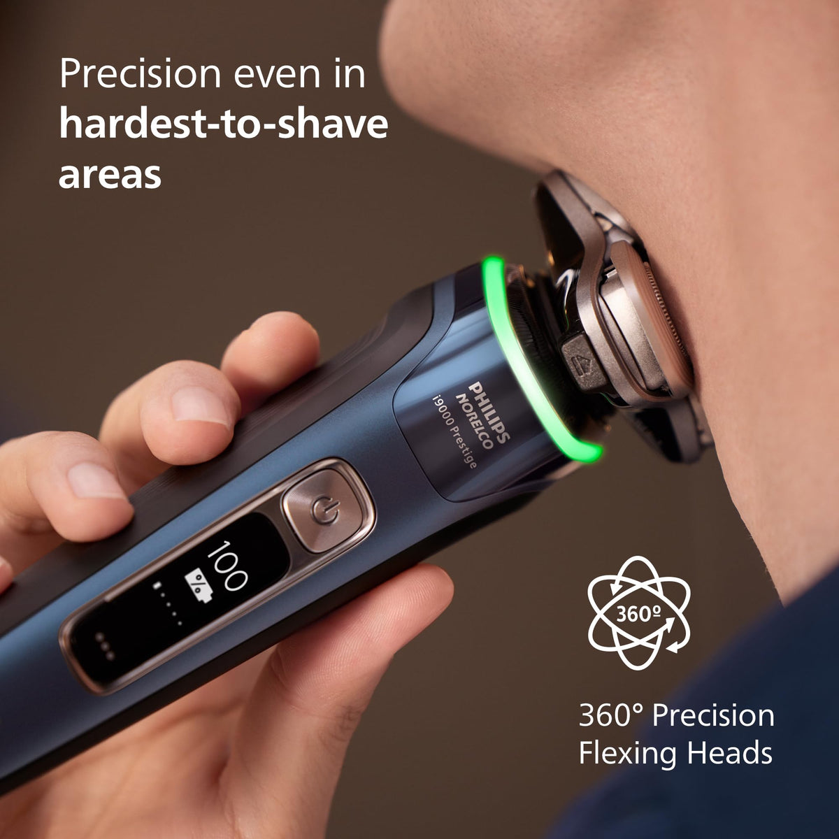 Philips Norelco i9000 Prestige Hydro SkinGlide coating reduces friction