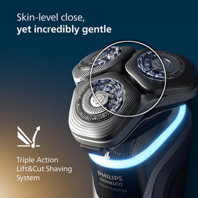 Philips Norelco i9000 Prestige NanoTech blades delivering smooth passes