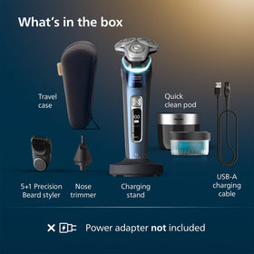 Philips Norelco i9000 Prestige waterproof design for safe rinsing