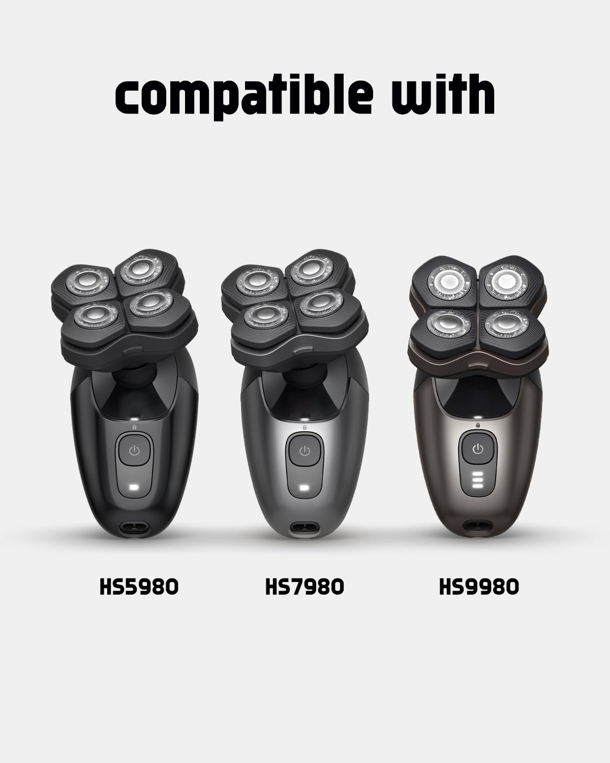 Philips Norelco Pro compatibility visual with HS740 heads.